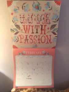 Peanut's precious calendar.